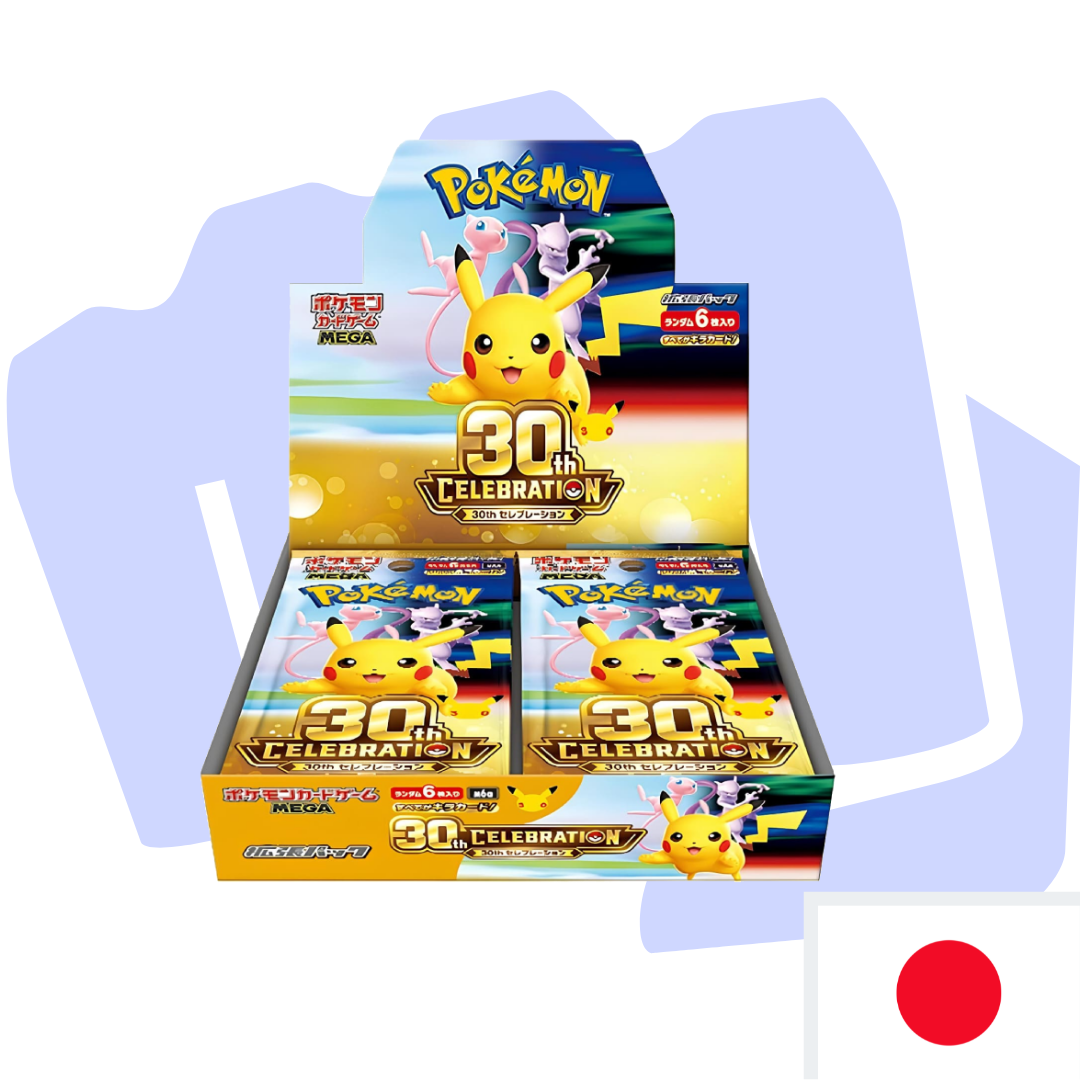 Pokémon 30th Anniversary Celebrations Display/Booster Japanisch 30 Jahre