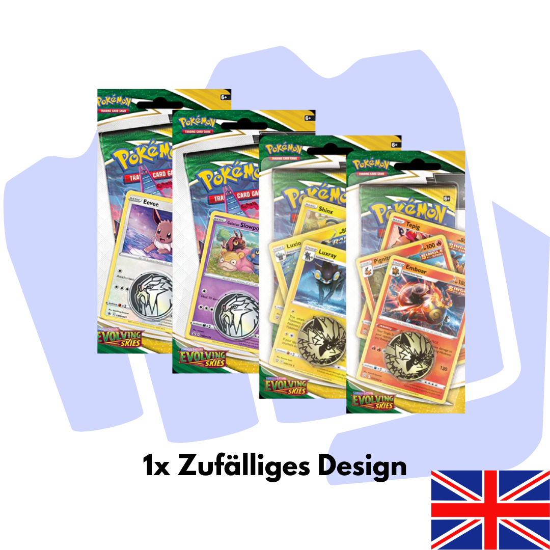 Pokemon Evolving Skies Checklane Blister Englisch (1x Booster, zufälliges Design)