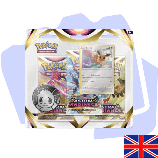 1x Pokemon Astral Radiance 3er Blister (2-Fach sortiert)
