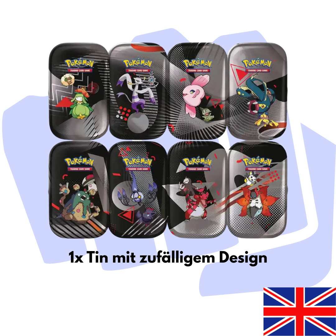 Pokemon Black Bolt & White Flare Mini-Tin Englisch (Zufälliges Design)