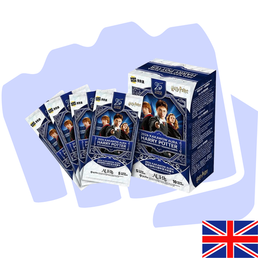 KAKAWOW - 2026 Aura Harry Potter 25th Anniversary Blaster Trading Cards Booster Display (7 Packs) - Englisch