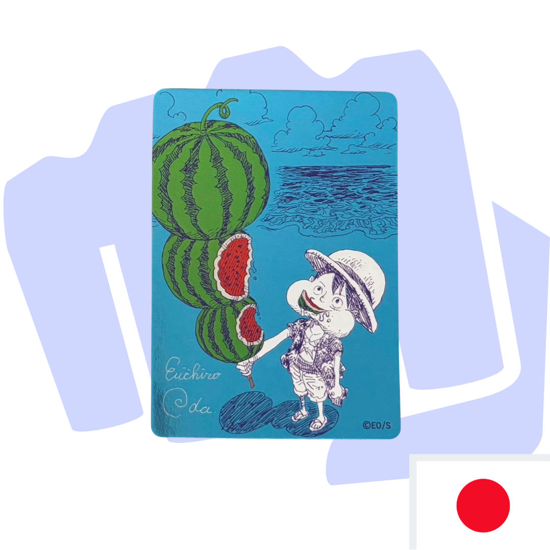 One Piece Meta Kira Oda Signed Monkey D. Luffy Watermelon Sammelkarte (NON-TCG)