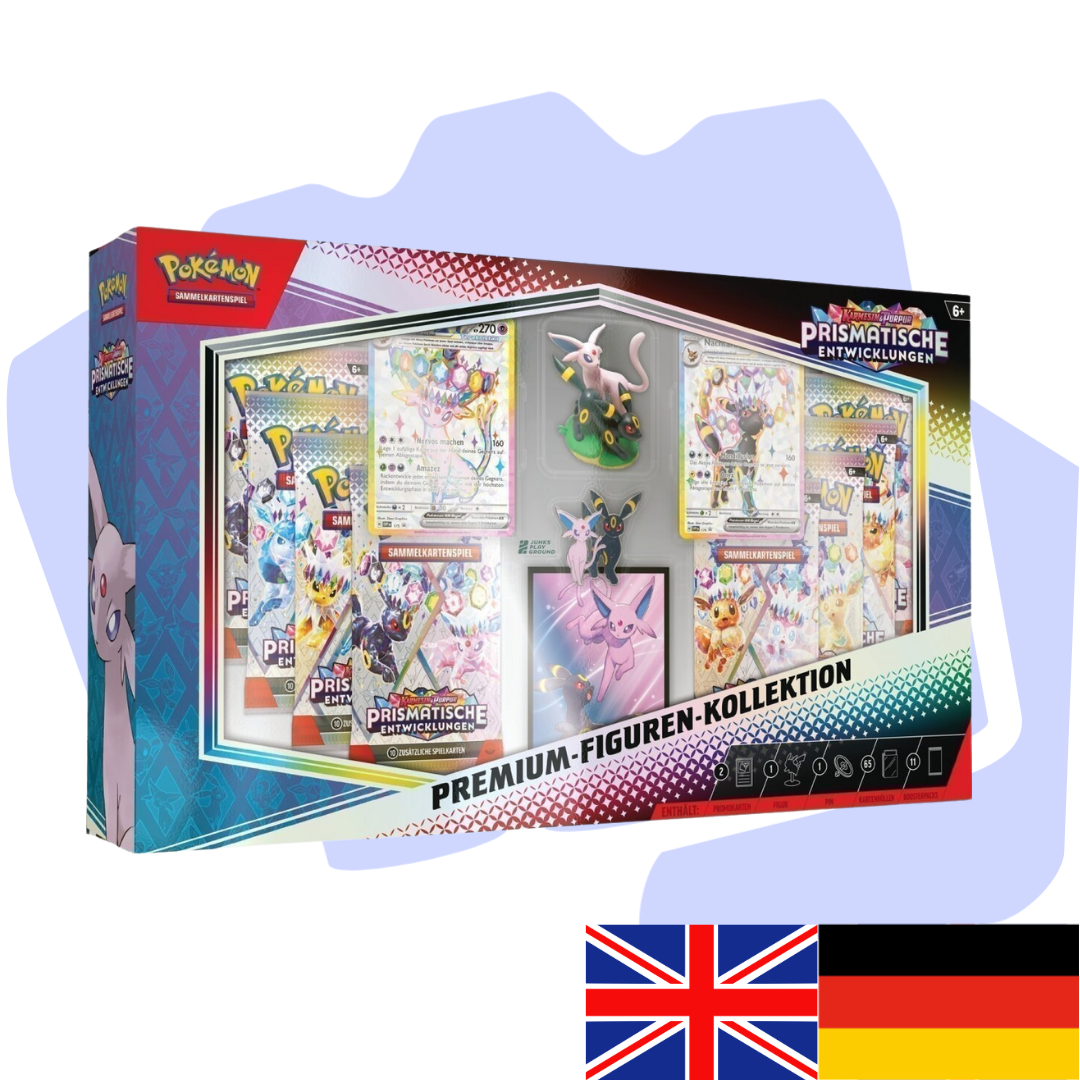 Pokemon Prismatic Evolution Premium Figuren Kollektion Deutsch/Englisch