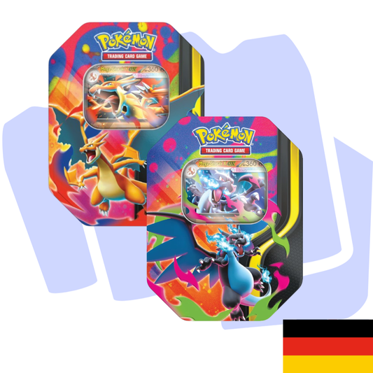 Pokemon Mega Glurak X/Y Tin Sealed Deutsch ( zufälliges Design)