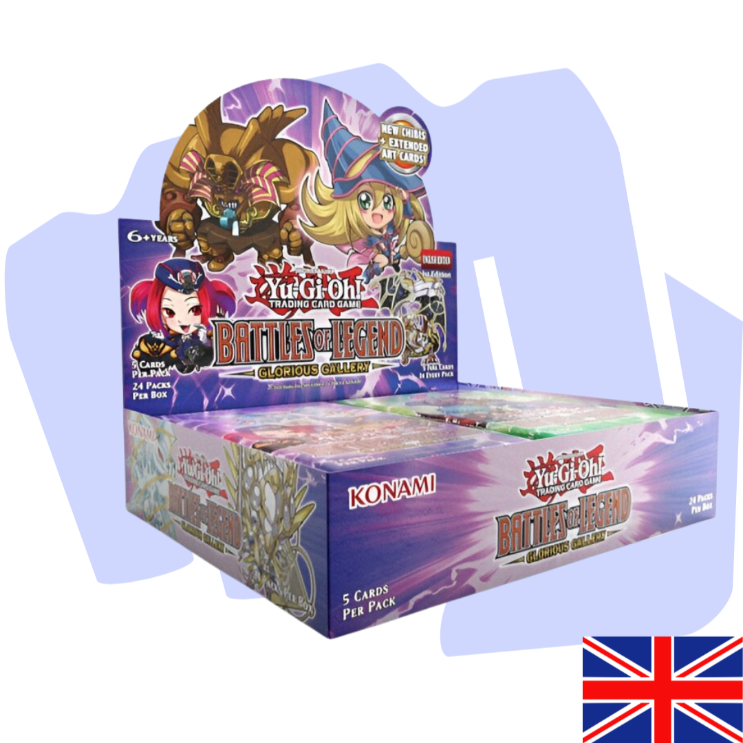 Yu-Gi-Oh Battle of Legends: Glorious Gallery Display/Booster 1. Edition – Produktfoto