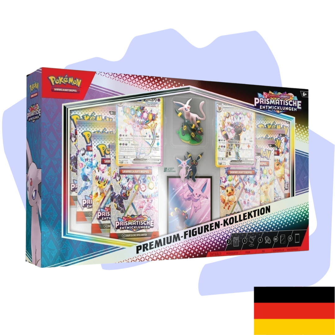 Pokemon Prismatic Evolution Premium Figuren Kollektion Deutsch/Englisch