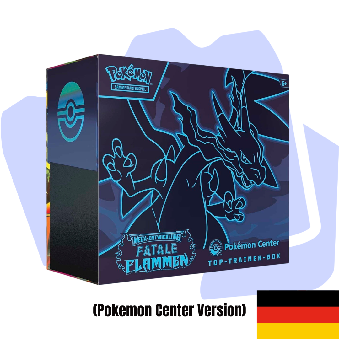 Pokemon Fatale Flammen POKEMON CENTER Top Trainer Box Deutsch